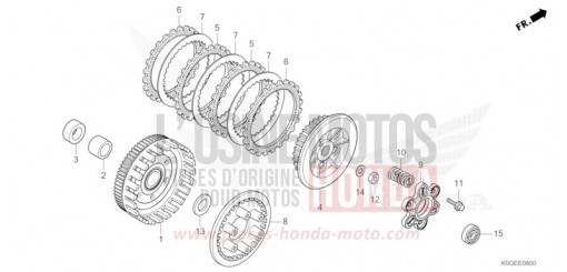 EMBRAYAGE C125AN de 2022